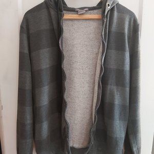 Boyfriend 2000s striped grey hoodie